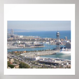 Barcelona-Hafen Poster