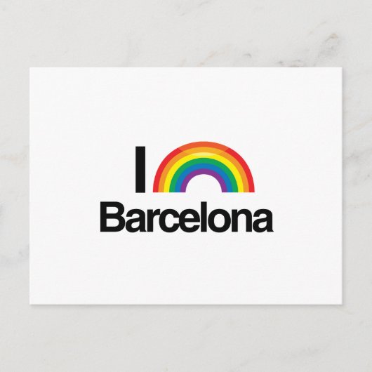 BARCELONA - I LIEBE PRIDE.png Postkarte (Vorderseite)
