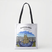 Barcelona-Illustrations-Name-Taschentaschen Tasche (Vorderseite)