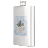 Barcelona im Teacup - Sagrada Familia Skyline Flachmann (Links)