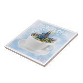 Barcelona im Teacup - Sagrada Familia Skyline Fliese (Seite)