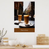 Barcelona Kaffeepause Poster (Küche)
