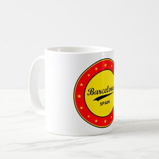 Barcelona Kaffeetasse (Vorderseite Links)