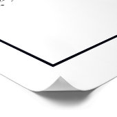 BARCELONA Karte - Schwarz & Weiß Karte Poster (Ecke)