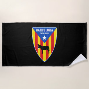 Barcelona Katalonien Estelada Strandtuch