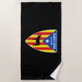 Barcelona Katalonien Estelada Strandtuch (Vorderseite)