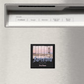 Barcelona - Katalonien - Sonnenuntergang Skyline S Magnet (In Situ (Geschirrspüler))