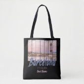 Barcelona - Katalonien - Sonnenuntergang Skyline S Tasche (Vorderseite)