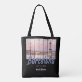 Barcelona - Katalonien - Sonnenuntergang Skyline S Tasche (Rückseite)