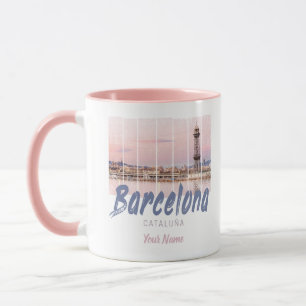 Barcelona - Katalonien - Sonnenuntergang Skyline S Tasse