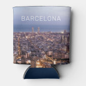 Barcelona Katalonien Sunset Skyline Spanien Stadt Dosenkühler (Vorderseite)