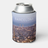 Barcelona Katalonien Sunset Skyline Spanien Stadt Dosenkühler (Kanne Rückseite)