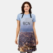 Barcelona Katalonien Sunset Skyline Spanien Stadt Schürze (Getragen)