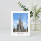 Barcelona Kathedrale Postkarte (Stehend Vorderseite)