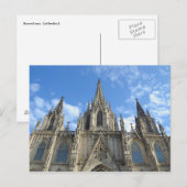 Barcelona Kathedrale Postkarte (Vorne/Hinten)