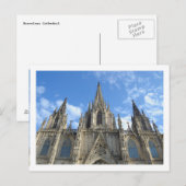 Barcelona Kathedrale Postkarte (Vorne/Hinten)