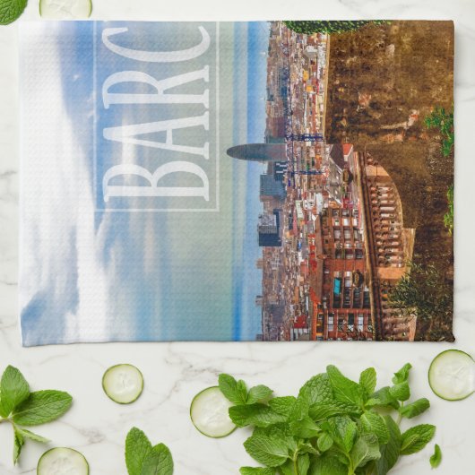 Barcelona Küchentuch (Gefaltet)