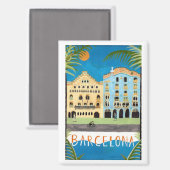 Barcelona Kühlschrank Magnet (Vorderseite/Rückseite)