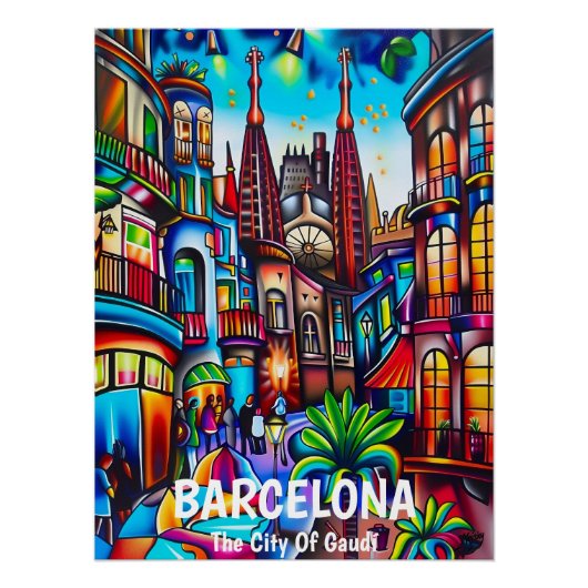 Barcelona: La Ciudad de Gaudí. Poster (Vorderseite)