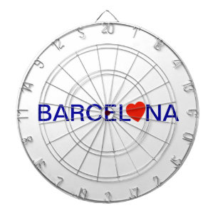 Barcelona Liebe Dartscheibe