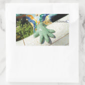 Barcelona Lizard Hand Mosaics Rechteckiger Aufkleber (Tasche)