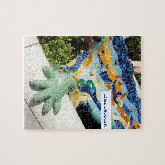 Barcelona Lizard Handmosaike Puzzle (Horizontal)
