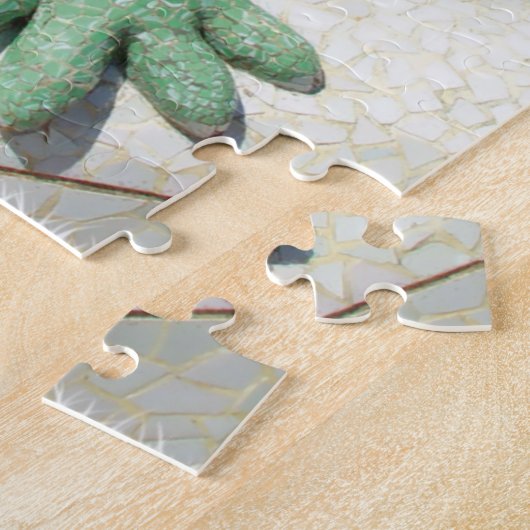 Barcelona Lizard Handmosaike Puzzle (Seite)