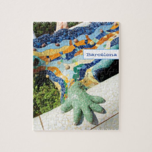 Barcelona Lizard Handmosaike Puzzle (Vertikal)