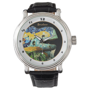 Barcelona Lizard & Park Guell, Catalonia / Gaudi Armbanduhr