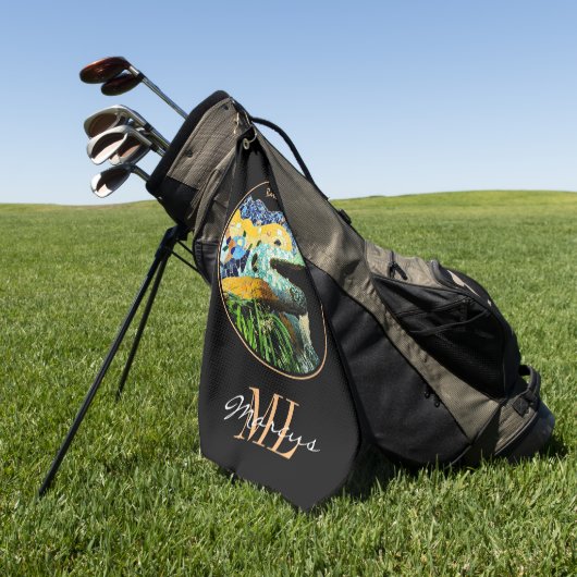 Barcelona Lizard & Park Guell, Catalonia / Gaudi Golfhandtuch (Gras)