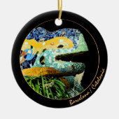 Barcelona Lizard, Park Guell, Katalonien/Gaudi Keramik Ornament (Vorne)