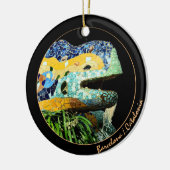 Barcelona Lizard, Park Guell, Katalonien/Gaudi Keramik Ornament (Links)