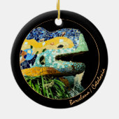 Barcelona Lizard, Park Guell, Katalonien/Gaudi Keramik Ornament (Hinten)