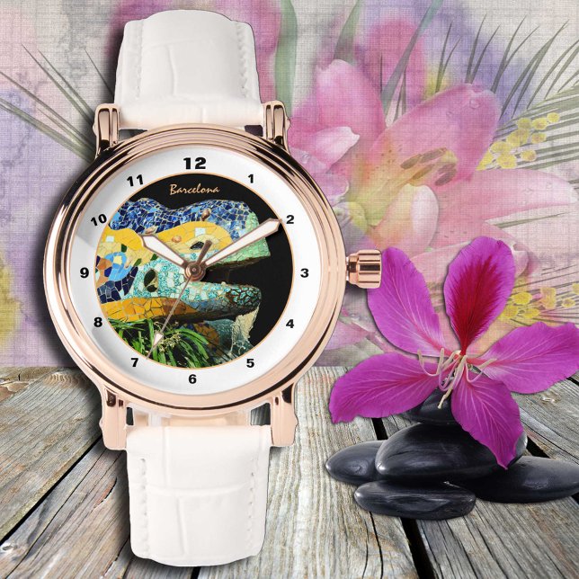 Barcelona Lizard watch, Park Guell, Katalonien Armbanduhr (Von Creator hochgeladen)