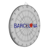 Barcelona Love Dartscheibe (Vorderseite Links)