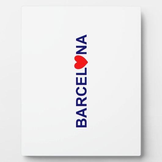 Barcelona Love Fotoplatte (Vorderseite)