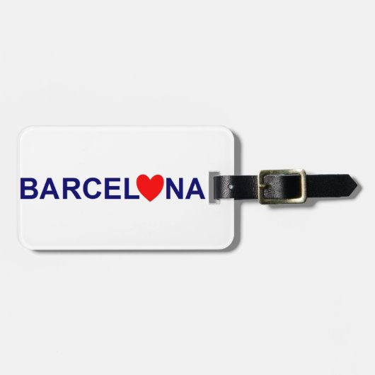 Barcelona Love Gepäckanhänger (Vorderseite horizontal)