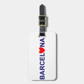 Barcelona Love Gepäckanhänger (Vorderseite vertikal)