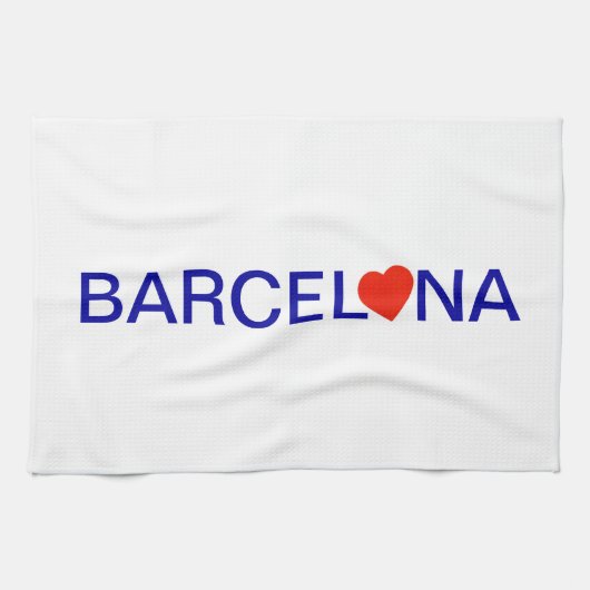 Barcelona Love Geschirrtuch (Horizontal)