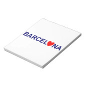 Barcelona Love Notizblock (Rotiert)