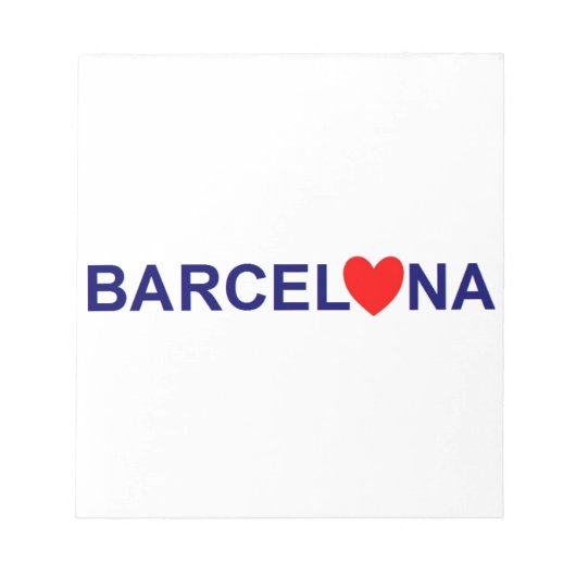 Barcelona Love Notizblock (Vorderseite)