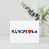 Barcelona Love Postkarte (Stehend Vorderseite)