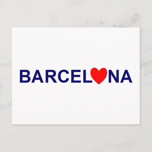 Barcelona Love Postkarte (Vorderseite)