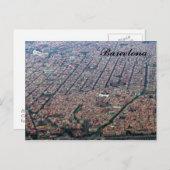 Barcelona-Luftfahrt Postkarte (Vorne/Hinten)