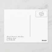 Barcelona-Luftfahrt Postkarte (Rückseite)