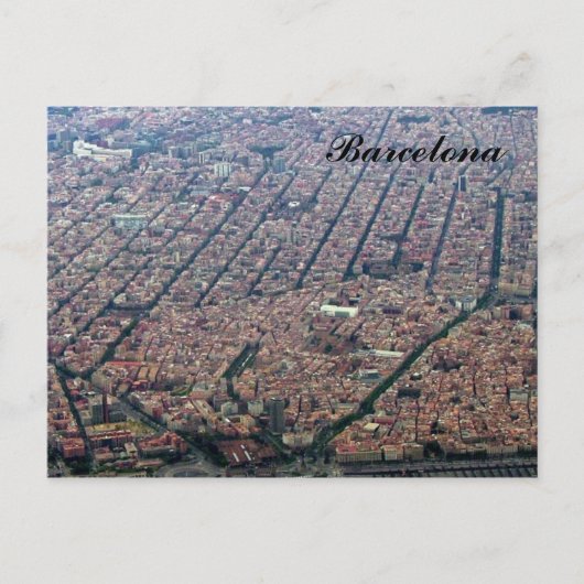 Barcelona-Luftfahrt Postkarte (Vorderseite)