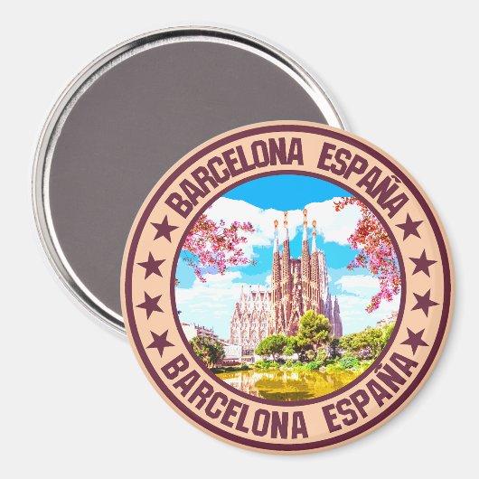Barcelona Magnet (Vorderseite/Rückseite)
