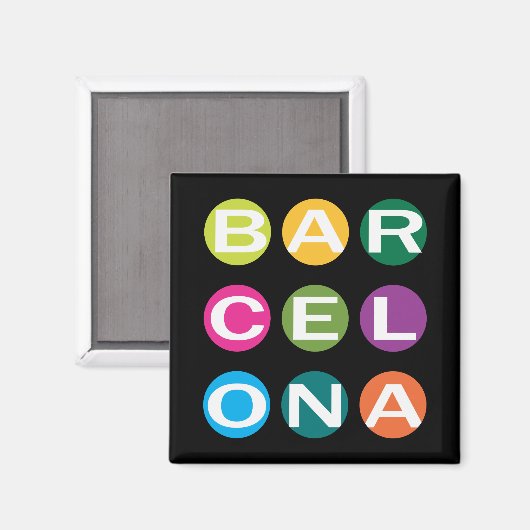BARCELONA Magnet (Vorderseite/Rückseite)