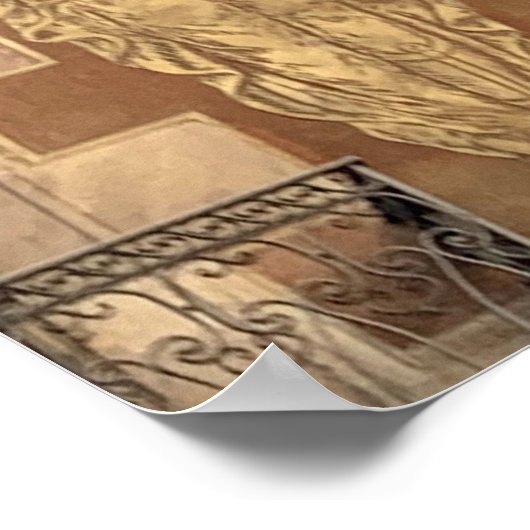 Barcelona-Mauer Poster (Ecke)