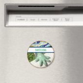 Barcelona Mosaik Lizard Magnet (In Situ (Geschirrspüler))